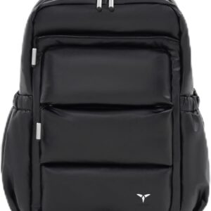 Tesport Medium Laptop Backpack for Women & Men, Travel Backpack with Padded Compartment Fit 14" Computer, Work Business Backpacks College Teacher Bags, Black