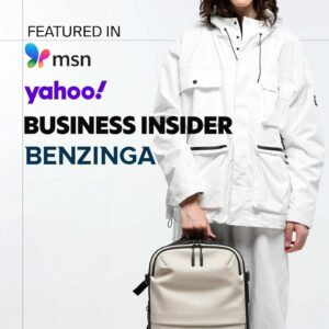 Alternative view of BlackVoyage Vortex Vacuum Seal Travel Backpack 60L Expandable Air Compression System Water Resistant TSA Lock Carry-On Suitcase Luggage White AERO - Vacuum Pump Included