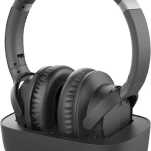 Avantree Ensemble - Wireless Headphones for TV Watching for Seniors, Easy Setup & Charging Dock, 35H Play Time, Comfortable, Works with Optical, AUX & Bluetooth TVs