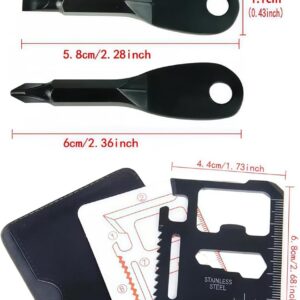 Alternative view of 5 Pack Screwdriver and 5 Multitool Set Portable Tool Outdoor Gadgets- Travel Multitool with Bottle Opener Protractor Ruler