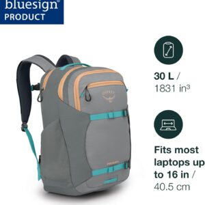Alternative view of Osprey Proxima 30L Campus Laptop Backpack - Organized Everyday Pack with Tech Storage, Water Bottle Pockets, and Comfortable Carry - Perfect for School, Commute, and Travel, Firestarter Orange
