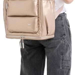 Alternative view of Tesport Large Laptop Backpack for Women & Men, Travel Backpack with Spacious Compartment, Work Business Backpacks College Teacher Bags Fit 16" Computer, Champagne