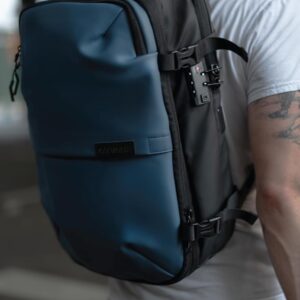 Alternative view of AirVault Vacuum Seal Travel Backpack 60L with Expandable HyperSeal Air Compression Vacuum System Water Resistant TSA Lock (Vacuum Pump Included, Blue, 60L)