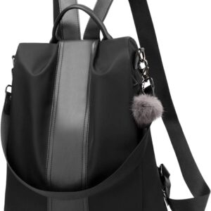 PINCNEL Women Backpack Purse Waterproof Nylon Anti-theft Rucksack Lightweight Shoulder Bag