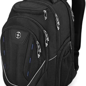 Swissdigital Design TSA Business Laptop Backpack For Men,Travel Backpack With USB Charging Port,College Tech Backpacks With RFID Pockets Presents For Men Fits 15.6 Inch Computer | J16BT-1