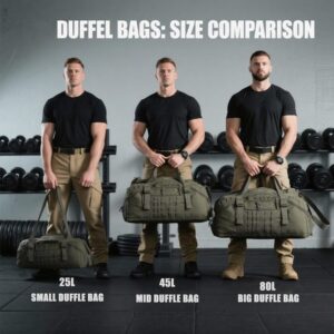 Alternative view of Travel Duffle Bag Backpack for Men - Large Tactical Bags Weekender Gym Bag for Overnight Traveling Military Workout Deployment Sports (Green, 25L)