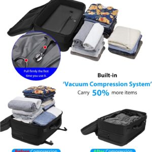 Alternative view of Vacuum Travel Backpack, 70L Expandable Air Vacuum Backpack for Travel, Vacpack Travel Vacuum Bags with Pump, TSA Lock, USB Charging Port, Waterproof