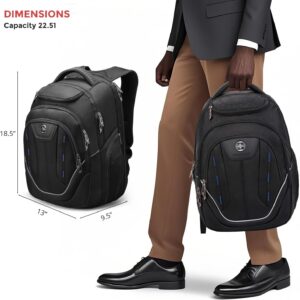 Alternative view of Swissdigital Design TSA Business Laptop Backpack For Men,Travel Backpack With USB Charging Port,College Tech Backpacks With RFID Pockets Presents For Men Fits 15.6 Inch Computer | J16BT-1