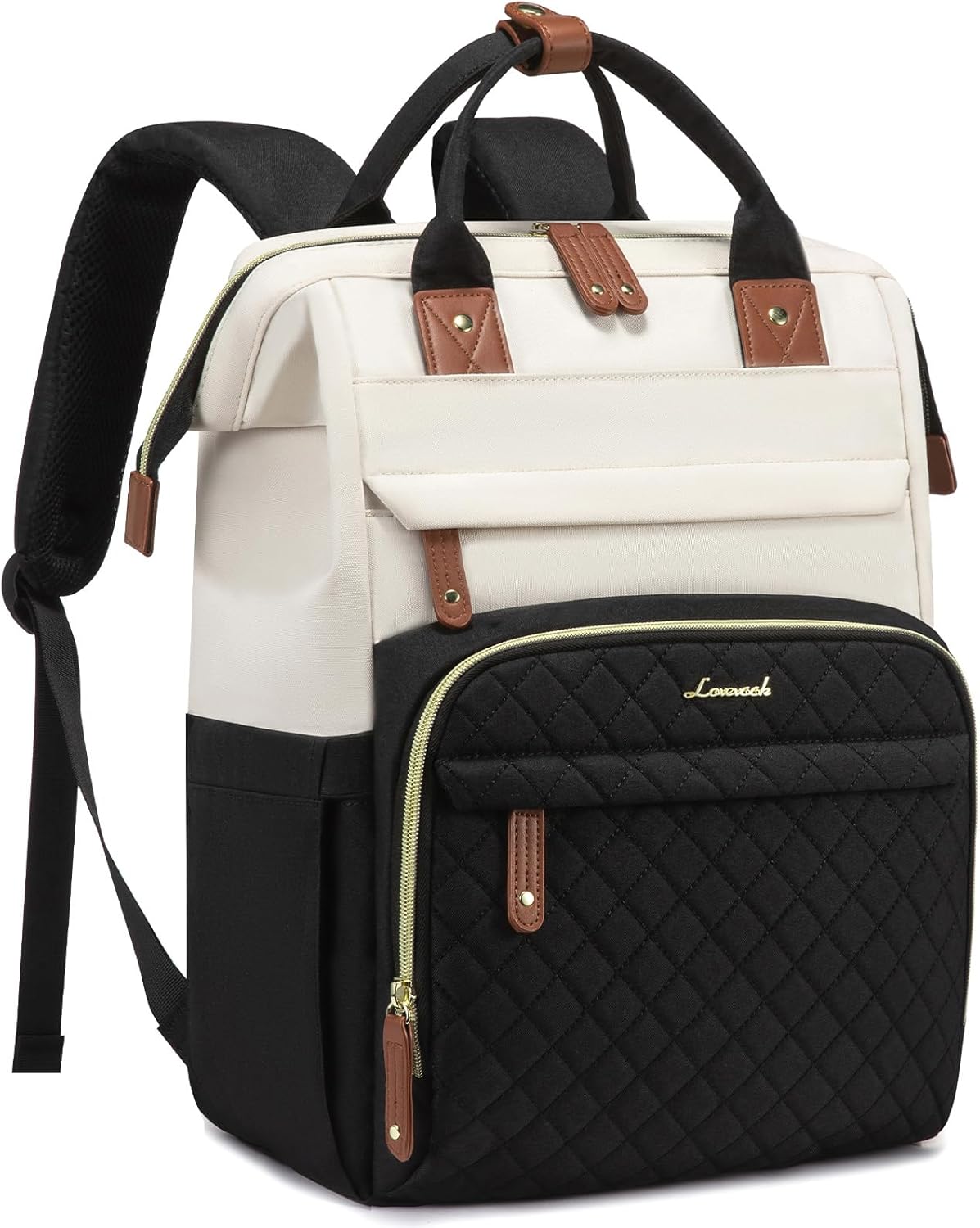 LOVEVOOK Laptop Backpack for Women, 15.6'' Waterproof Nurse Bag Teacher Work Backpack Purse for Women, Travel Computer Backpack for College Office Business Ladies