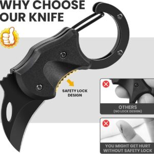 Alternative view of Small Pocket Knife Gift for Men, Keychain Box Cutter with 1.34inch Blade, Mini Folding Knives EDC Gadgets for Everyday Carry, Stocking Stuffers Gift for Adults Men Him