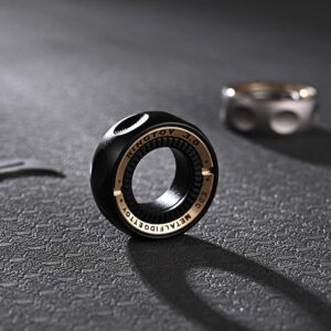 Upgrade EDC Fidget Toys Ring Metal Fidget Toys Adults for Adults Stress Relief ADHD Anxiety Relief ADD/Autism Cool Gadgets Rings for Office Work Study Travel