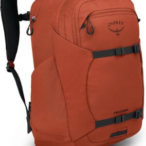 Osprey Proxima 30L Campus Laptop Backpack - Organized Everyday Pack with Tech Storage, Water Bottle Pockets, and Comfortable Carry - Perfect for School, Commute, and Travel, Firestarter Orange