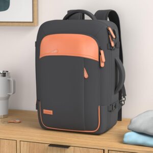 Alternative view of Lumesner Carry on Travel Backpacks, Extra Large 40L Flight Approved Bag for Men & Women,Expandable Suitcase Backpack With 4 Packing Cubes,Water Resistant Luggage Daypack Business Weekender Bag, Black