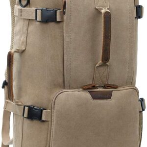 G-FAVOR 40L Travel Backpack, Vintage Canvas Rucksack Convertible Duffel Bag Carry On Backpack Fit for 17.3 Inch Laptop Bag