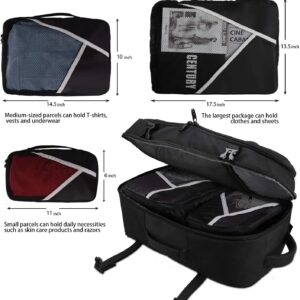 Alternative view of Asenlin 40L Travel Backpack for Women Men，17 Inch Laptop Backpack Flight Approved Luggage Carry On Water Resistant Computer Backpack for Weekender Overnight Large Daypack Black