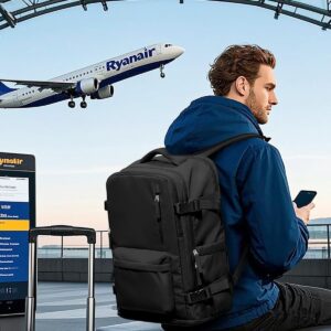 Alternative view of VGCUB Carry on Travel Backpack for Women Men Large Laptop Gym Work Frontier Airlines Personal Item Bag Business Airport Lightweight Backpack Flight Approved Mochilas de Viaje Black