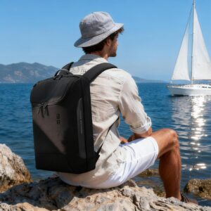 Alternative view of BANGE 15.6 Inch Laptop Backpack for Men and Women, Business Travel Backpack, Waterproof Lightweight Computer Bag for College, Office, Commuter & Outdoor Sports