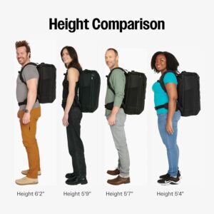 Alternative view of Tortuga 40L Travel Backpack Lite, Black - Large Carry-On Travel Backpack for Men and Women - Durable, Comfortable, Easy to Pack, Airline-Approved Bag with Laptop Compartment