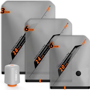 Rechargeable Wireless Pump Travel Storage Bags Set - 15 Pack Portable Space Saver Bags for Travel & Home - Vacuum Compression Packing Seal for Clothes, Blankets, Seasonal Storage