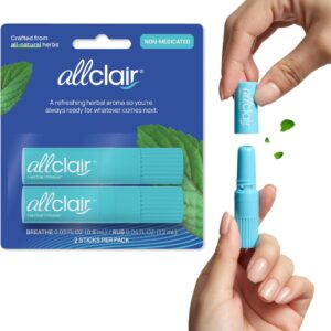 Nausea Relief Inhaler - Take Control of Motion Sickness, Morning Sickness, Medication, Stress - Fast, Natural, Drug-Free, Non-Drowsy & Portable Travel Essential (2 Inhalers)