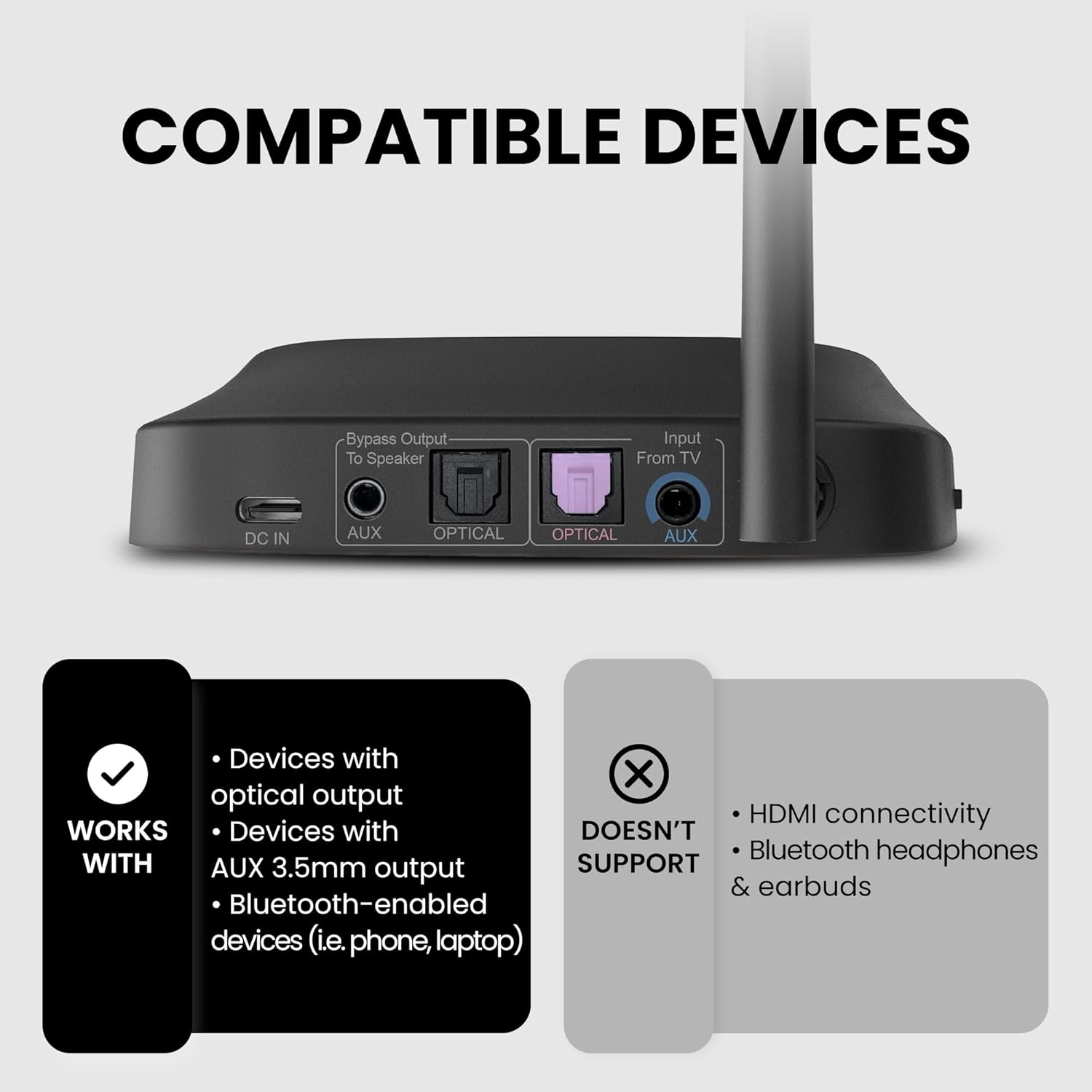 Avantree Quartet 2 - Wireless Group Listening Headphones & Transmitter for TV, Church, Classroom, Silent Discos, Plug & Play, 2.4GHz Expandable Multi-Headphone System with Low Latency & Clear Voice - Image 3