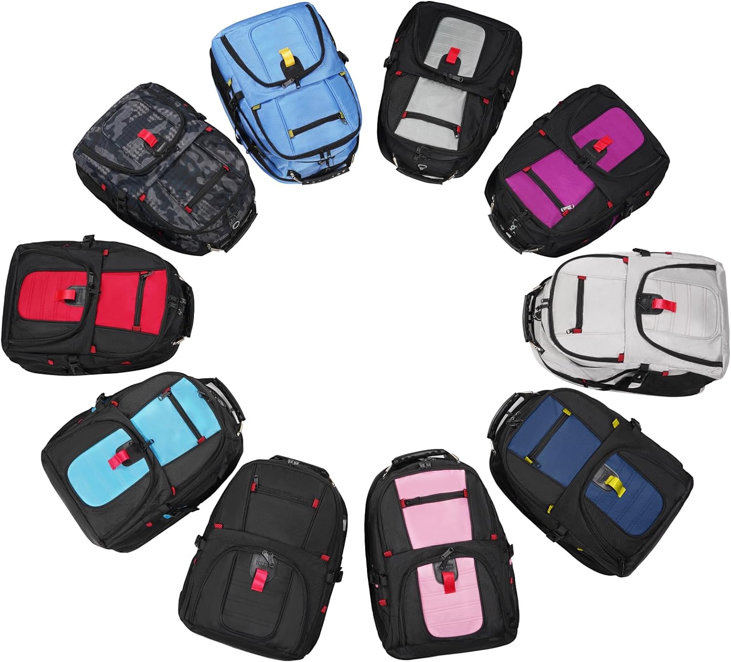 YOREPEK Large Backpack for Men, Extra Large Laptop Backpacks for Men Women, Water Resistant Travel Backpack Airline Approved Business Work Bag with USB Charging Port Fits 17 Inch Computer, Black - Image 8