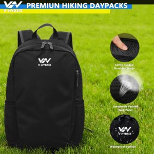 Alternative view of VHYBRIX 30L Commuter Backpack, Lightweight Laptop Camping Casual Daypacks, Waterproof Gym Travel School Bag Basic Backpack for Men Women-Black