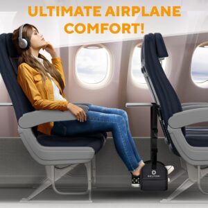 Alternative view of Portable Airplane Footrest for Airplane Travel - Comfortable Foot Hammock w/Memory Foam & Hardboard for No Feet Clashing - Ideal for Pain and Swelling Relief - Travel Essentials to Relax Your Feet