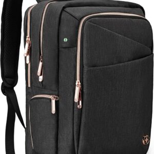 Swissdigital Design Business Laptop Backpack For Women,With USB Charging Port Computer Work Backpack,Fits 15.6 Inch Laptop Travel Casual Backpack,Black | SD1006-01