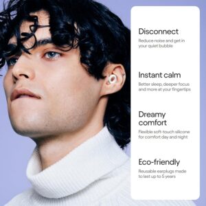 Alternative view of Loop Quiet 2 Ear Plugs Ultra-Comfy Reusable Noise-Reducing Earplugs for Sleep, Deep Focus, Travel, Sensitivity | Flexible Hearing Protection | Customizable Fit | 24dB (SNR) Noise Reduction