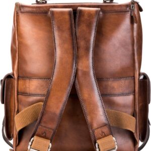 Alternative view of VELEZ Leather Backpack for Men - 15.6 Inch Laptop Bag - Designer Bookbag - Handmade Business Casual Computer Shoulder Bags