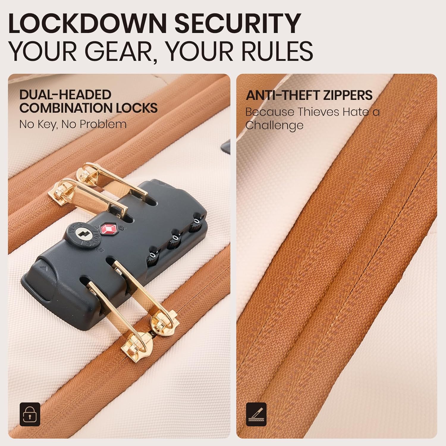 Fanwoli Rolling Vacuum Backpack Travel with One-Button Compression, Expandable Carry-On Suitcase Luggage, Approved TSA Lock & Water-Proof Laptop Compartment for Outdoor/Family/Business Trips - Image 5