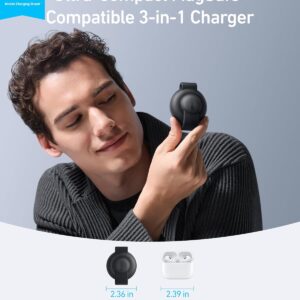 Alternative view of Anker MagSafe Compatible MagGo UFO 3-in-1 Charger, iPhone 17 Wireless Charging Station, 15W Qi2 Certified, Foldable Travel Charging Pad, for iPhone 17/16/15/14, AirPods, Apple Watch (Not a Power Bank)
