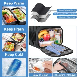 Alternative view of MATEIN 17 Inch Laptop Backpack, TSA Large Travel Backpack with Lunch Box, Anti-Theft Work Business Carry On with USB Port, Water Resistant Sturdy College Computer Backpack for Men Women