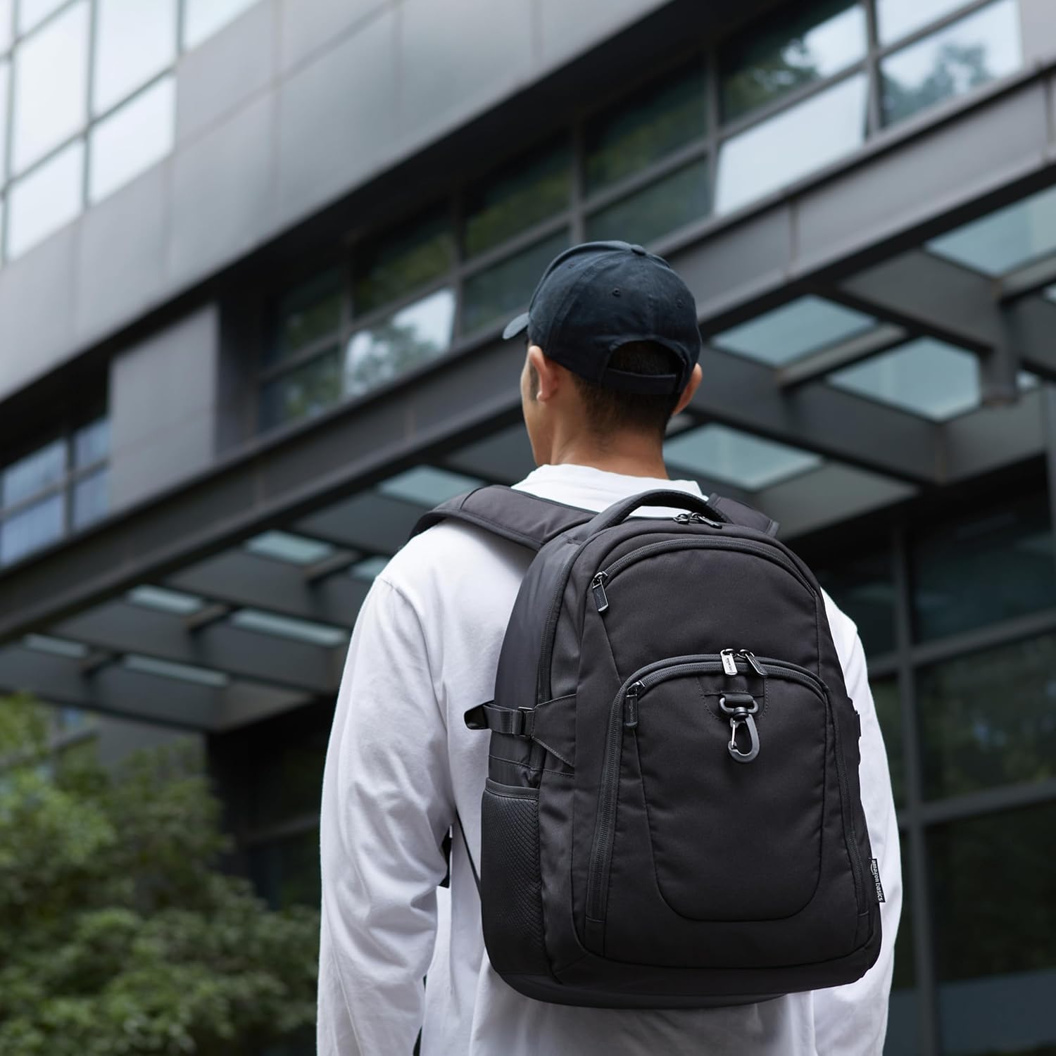 Amazon Basics Travel Laptop Backpack for 15.6 inch Laptop, Black | for 15.6 inch Laptop - Image 7