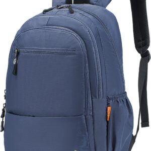 United Airlines Personal Item Bag 17x10x9 Travel Backpack Carry On Flight Approved Ryanair 40x20x25cm Lightweight Waterproof Causal Bookbag for College, Travel (Blue)