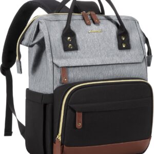 LOVEVOOK Laptop Backpack for Women, 15.6 Inch Work Business Backpacks Purse With Large Capacity, Waterproof Nurse Bag College Bookbag for School, Waterproof Casual Daypack for Travel