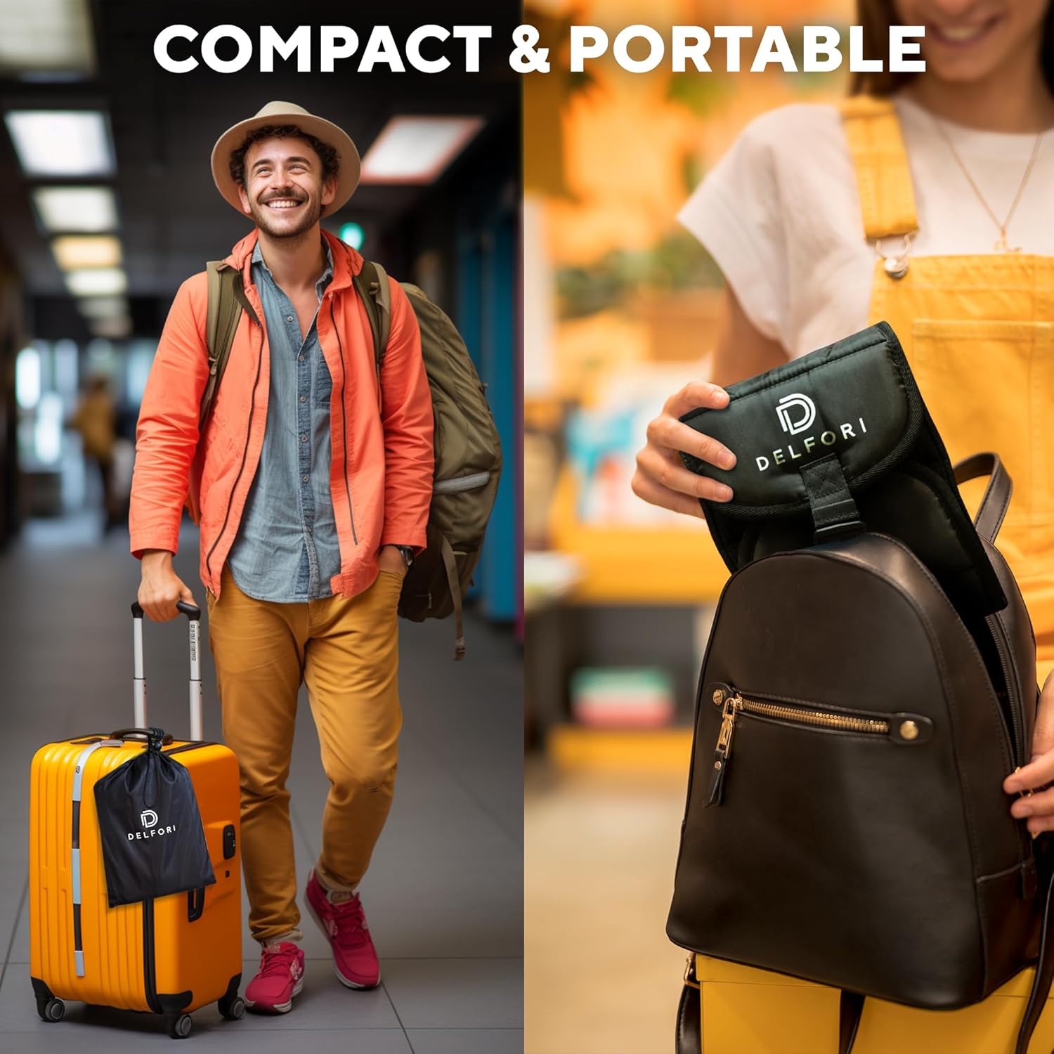 Portable Airplane Footrest for Airplane Travel - Comfortable Foot Hammock w/Memory Foam & Hardboard for No Feet Clashing - Ideal for Pain and Swelling Relief - Travel Essentials to Relax Your Feet - Image 5