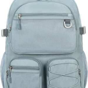 Lohol Water Resistant Backpack with Mulitiple Pockets for School Travel Outdoor College, 15.6 inch Laptop Daypack for Men and Women (Blue)