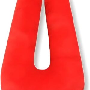 Travel Pillow, car Pillow, Children's car Sleep Pillow Neck Pillow for Sleeping Travel Adult and Children's Road Travel Sleep aid Pillow Red