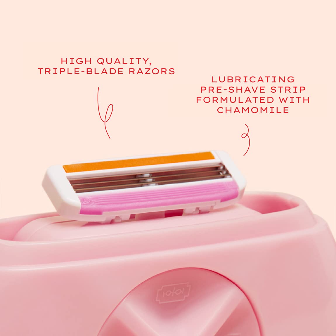 Alleyoop Portable Travel Razors For Women - On-the-Go Mini Triple-Blade Razor & Shaver - Clean & Close Shave with Moisturizing Bar & Refillable Spray Bottle - Gentle for All Skin Types (Dusty Pink) - Image 4