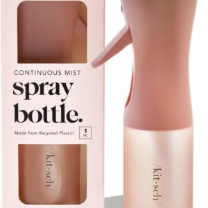 Kitsch Continuous Spray Bottle for Hair – Fine Mist Water Mister & Water Spray Bottle – Recycled Hair Spray Bottle – Spray Bottles for Cleaning, Styling, Plants & More – Terracotta, 150ml
