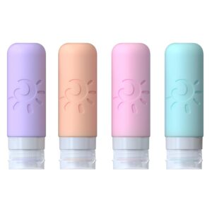Alternative view of Travel Bottles for Toiletries, TSA Approved Travel Containers 3oz Leak Proof Travel Tubs Refillable Liquid Travel Accessories for Shampoo Conditioner Lotion Body Wash(Multicolored C)