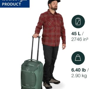 Alternative view of Osprey Sojourn 22"/45L Wheeled Travel Backpack with Harness, Koseret Green