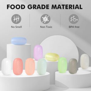 Alternative view of 10 Packs Travel Toothbrush Covers, Silicone Toothbrush Head Caps for Electric and Manual Toothbrushes, Essential Bathroom Accessories for Home and Travel