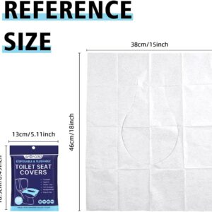 Alternative view of XL 100PCS Toilet Seat Covers Disposable - Flushable Paper Toilet Seat Cover is Travel Accessories, Travel Essentials for Public Restrooms, Airplane, Campin