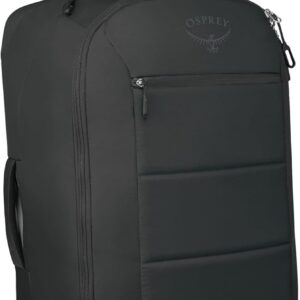 Osprey Ozone 2-Wheel 80L/27 Checked Luggage - Lightweight Rolling Bag with High Clearance and Oversized Wheels - Travel Suitcase with Mesh Organization, Trolley Handle and Add-a-Bag Strap, Black