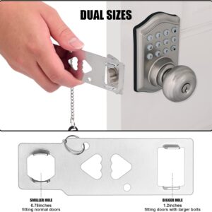 Alternative view of Portable Door Lock for Travel, Door Lock Self-Defense Security Device for Home, Apartment, Hotel, Living Motel, School Dorm, House for Open Inwards Door