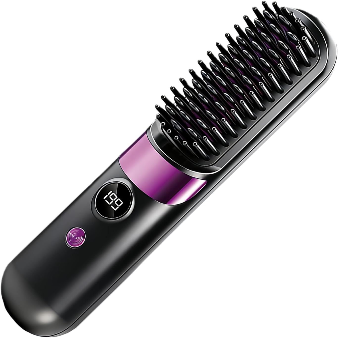 Cordless Hair Straightener Brush - Mini Ionic Hot Comb, Lightweight Styling Tool for Women Family, Quick Easy Salon Quality Hair, Safe Comfortable Design, Styling Gadget, Travel Dormitories Outdoor