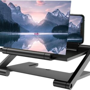 Phone Magnifier, Foldable Adjustable Display, Amplifier Tool Accessory, Phone Screen Amplifier, Family Adults Gadget, Men Women Device, Office Study Travel for Viewing with Screen Magnifier